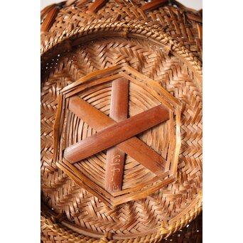 石川照雲 束編竹花籠　U303 