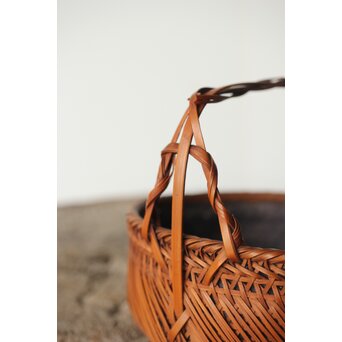 石川照雲 炭籠/竹籠　U306 