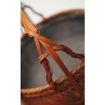 石川照雲 炭籠/竹籠　U306 