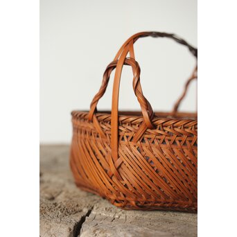 石川照雲 炭籠/竹籠　U306 