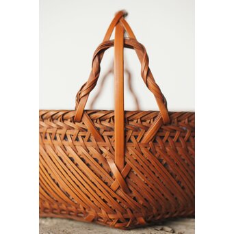 石川照雲 炭籠/竹籠　U306 