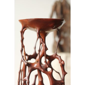 黄楊 天然木意 根木台 卓　X366 