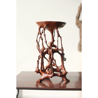 黄楊 天然木意 根木台 卓　X366 