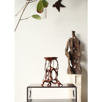 黄楊 天然木意 根木台 卓　X366 