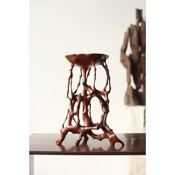 黄楊 天然木意 根木台 卓　X366 