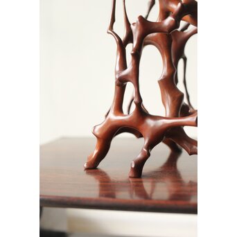 黄楊 天然木意 根木台 卓　X366 