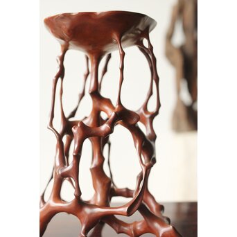 黄楊 天然木意 根木台 卓　X366 