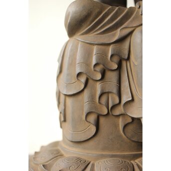 仏師 宮沢甲輔作 乾漆 如意輪観世音菩薩像 台座付　X367 