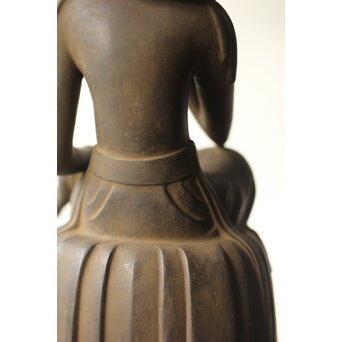 仏師 宮沢甲輔作 乾漆 如意輪観世音菩薩像 台座付　X367 