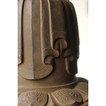 仏師 宮沢甲輔作 乾漆 如意輪観世音菩薩像 台座付　X367 