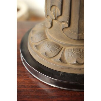 仏師 宮沢甲輔作 乾漆 如意輪観世音菩薩像 台座付　X367 