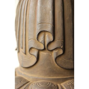 仏師 宮沢甲輔作 乾漆 如意輪観世音菩薩像 台座付　X367 