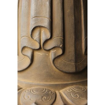 仏師 宮沢甲輔作 乾漆 如意輪観世音菩薩像 台座付　X367 