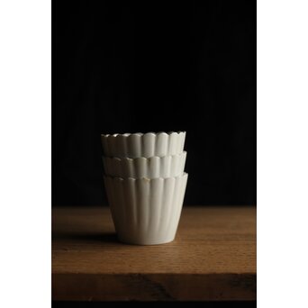 古伊万里白磁 小振菊型向付 3客1組　P352 