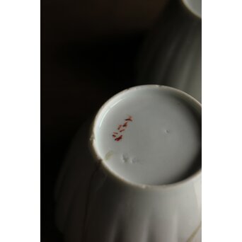 古伊万里白磁 大振菊型向付 5客1組　P353 