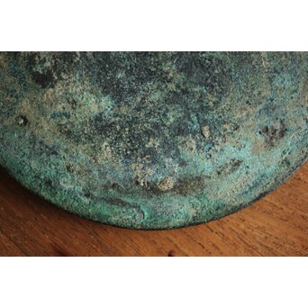 倣 戦国 青銅器 トルコ石金銀象嵌 銅錯金松石珍獣紋古鏡/銅鏡　M328 