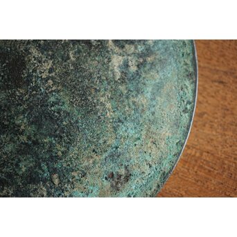 倣 戦国 青銅器 トルコ石金銀象嵌 銅錯金松石珍獣紋古鏡/銅鏡　M328 