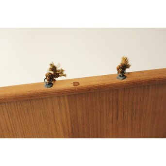 村山琴泉 木彫雲板 大黒天尊像 額　X369 