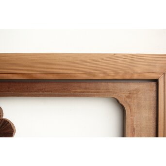 井波系か 鷹松木彫欄間 2枚1組　R0239 