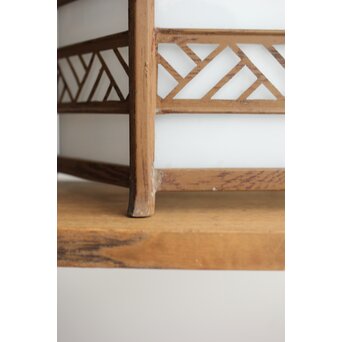 六角型 木目仕上縁電笠　A042 