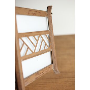 六角型 木目仕上縁電笠　A042 