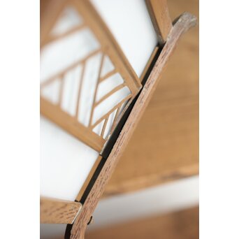 六角型 木目仕上縁電笠　A042 