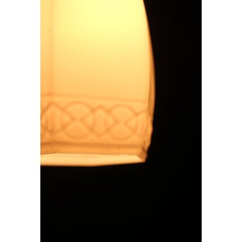 〇△模様 筒型電笠　A043 