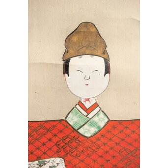 倣 菁々 鈴木其一 立雛図 紙本掛軸　Z314 