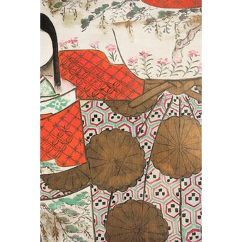 倣 菁々 鈴木其一 立雛図 紙本掛軸　Z314 