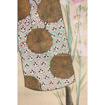 倣 菁々 鈴木其一 立雛図 紙本掛軸　Z314 