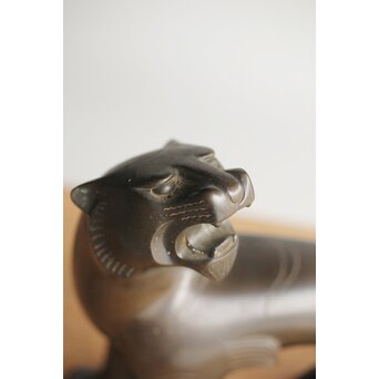 山本自爐 鋳造作品 ブロンズ【虎】共箱　M331 