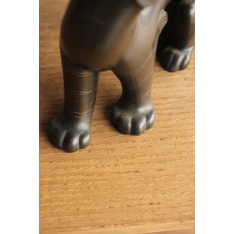 山本自爐 鋳造作品 ブロンズ【虎】共箱　M331 