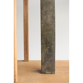 四方柱 古銅花器　M332 