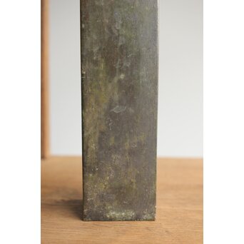 四方柱 古銅花器　M332 