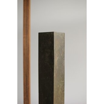 四方柱 古銅花器　M332 