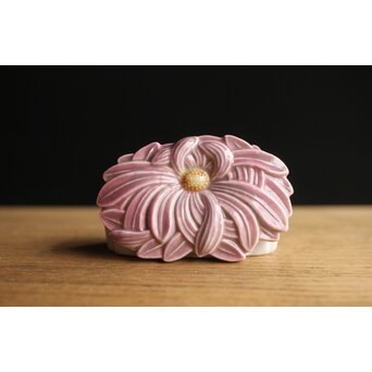 加藤友太郎設立 友玉園 陶寿/悟韻造 皇后陛下御下賜品 菊御香合 ボンボニエール　P354 