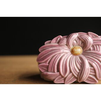 加藤友太郎設立 友玉園 陶寿/悟韻造 皇后陛下御下賜品 菊御香合 ボンボニエール　P354 