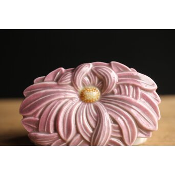 加藤友太郎設立 友玉園 陶寿/悟韻造 皇后陛下御下賜品 菊御香合 ボンボニエール　P354 