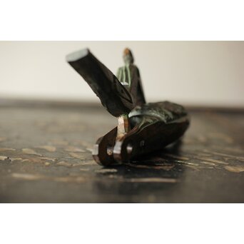 砂澤ビッキ 幸福の鳥 木彫　X370 