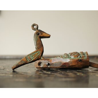 砂澤ビッキ 幸福の鳥 木彫　X370 