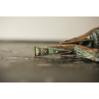 砂澤ビッキ 幸福の鳥 木彫　X370 