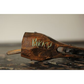 砂澤ビッキ 幸福の鳥 木彫　X370 