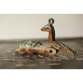 砂澤ビッキ 幸福の鳥 木彫　X370 