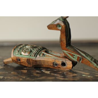 砂澤ビッキ 幸福の鳥 木彫　X370 