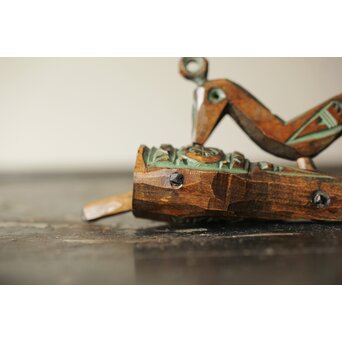 砂澤ビッキ 幸福の鳥 木彫　X370 