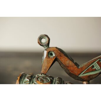 砂澤ビッキ 幸福の鳥 木彫　X370 