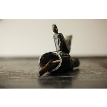 砂澤ビッキ 幸福の鳥 木彫　X370 