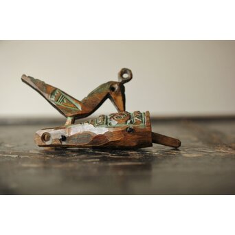 砂澤ビッキ 幸福の鳥 木彫　X370 