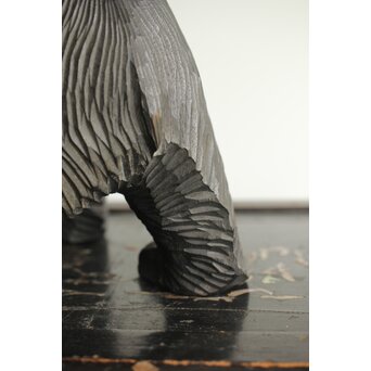 茂木多喜治/北雪 夫婦熊 八雲木彫　X371 