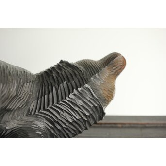 茂木多喜治/北雪 夫婦熊 八雲木彫　X371 